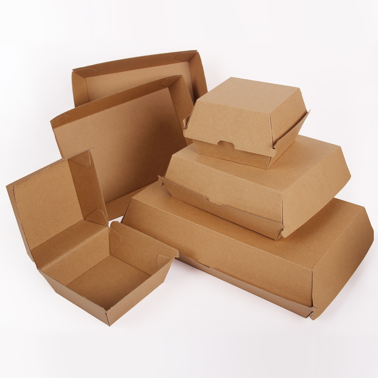 Custom cardboard paper waffle box packaging