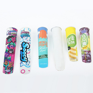 Customized disposable design Logo colorful various sizes calippo squeeze cup for Jelly ice cream and popsicle