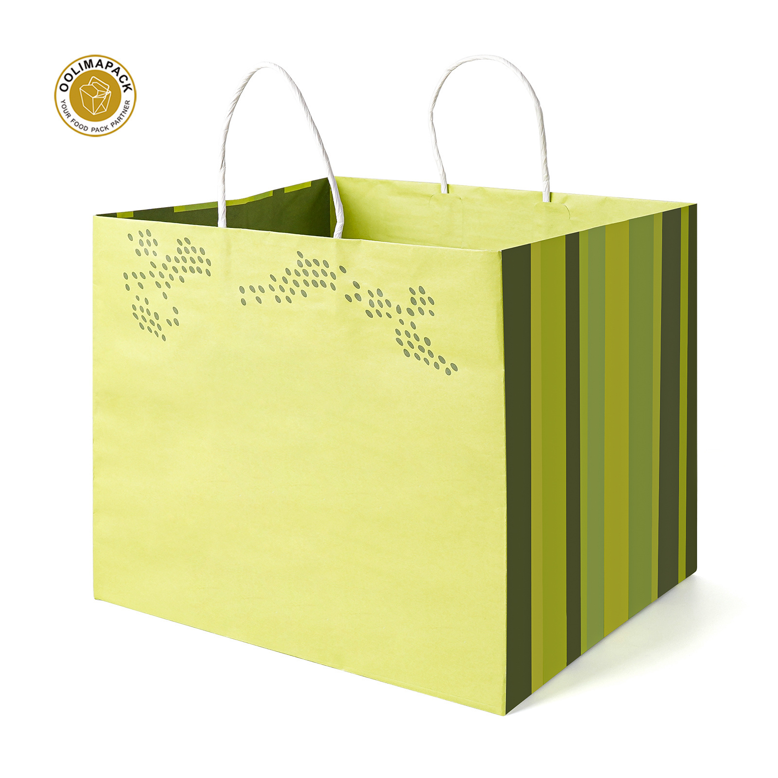 OOLIMA Low Price Kraft Paper Bags with Your Own Logo for Shopping