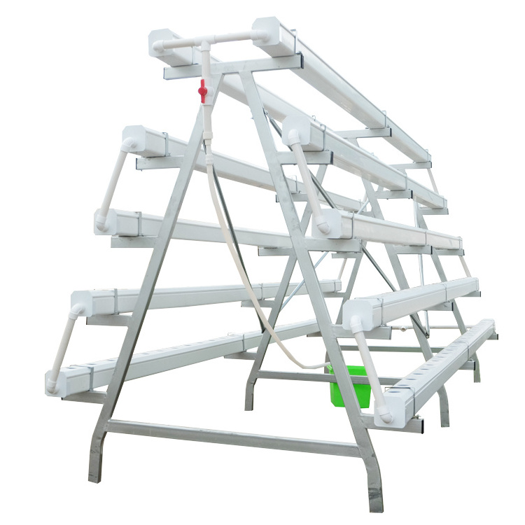 Commercial Vertical Pvc Pipe Complete Hydroponic Lettuce System Flat  Type l Nft Channel for tomato  growing