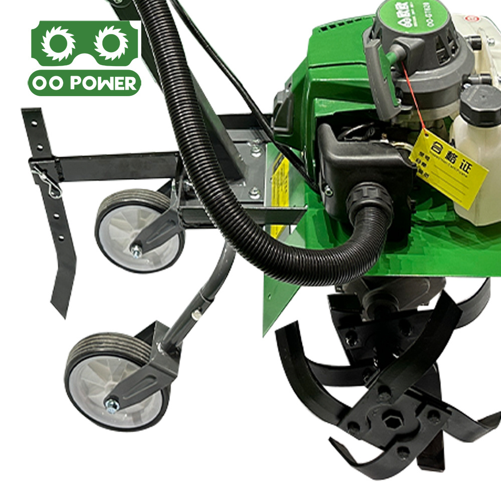 Portable Gasoline Mix Oil Powered 3.3hp Mini Power Tiller Garden Cultivator GT63B