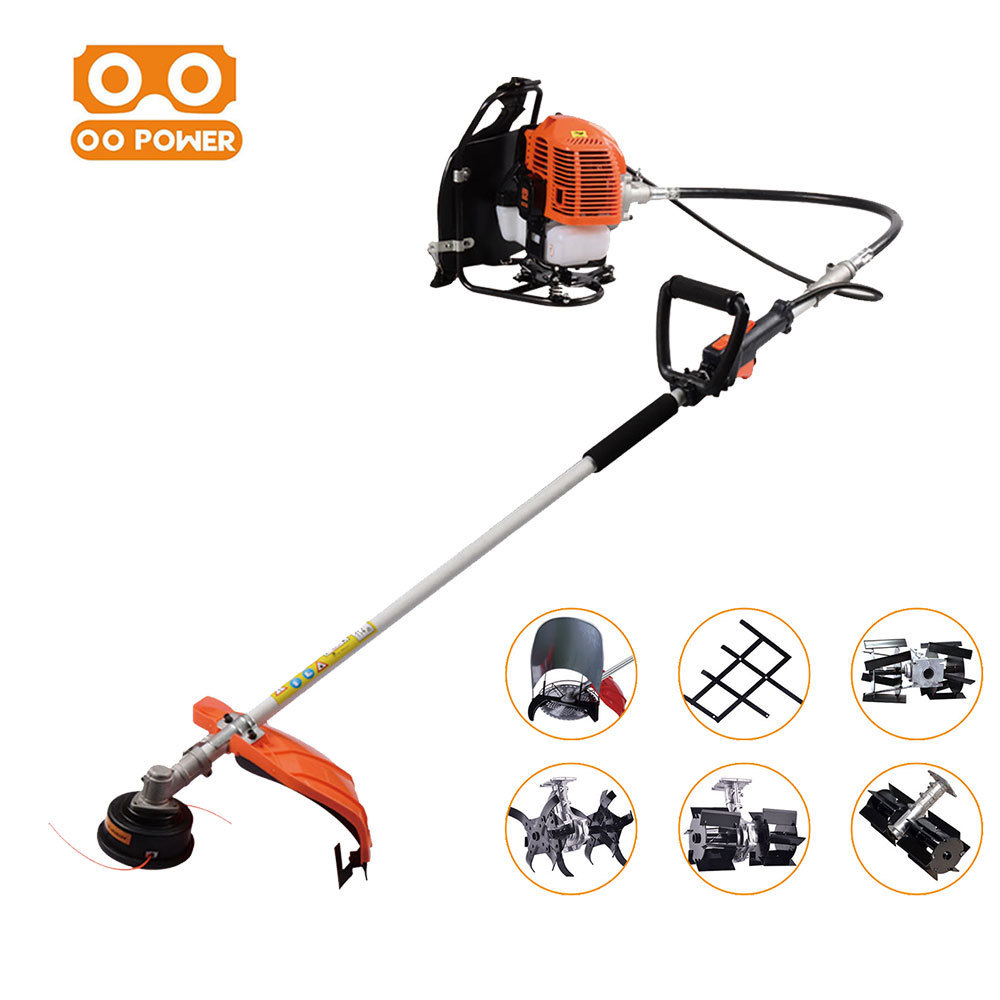 O O Power 2-Stroke Gasoline 52cc Brush Cutter Grass Trimmer