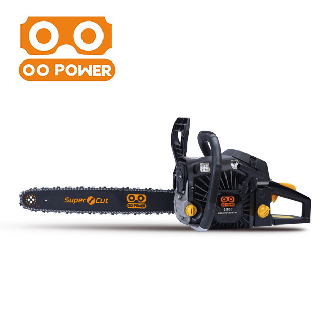 O O Power Chainsaw 58cc Gasoline 5800 Chain saw For Garden Cutting