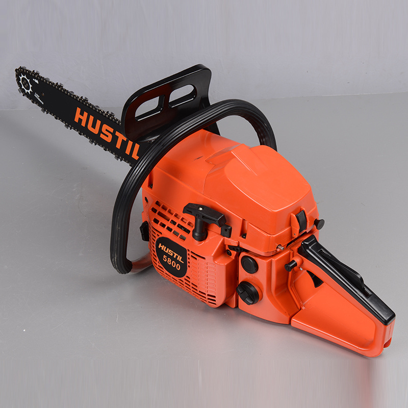 High Performance Chainsaw Petrol Hand Cutting Machine 5800 Gasoline Chainsaw 58cc Garden Cutters