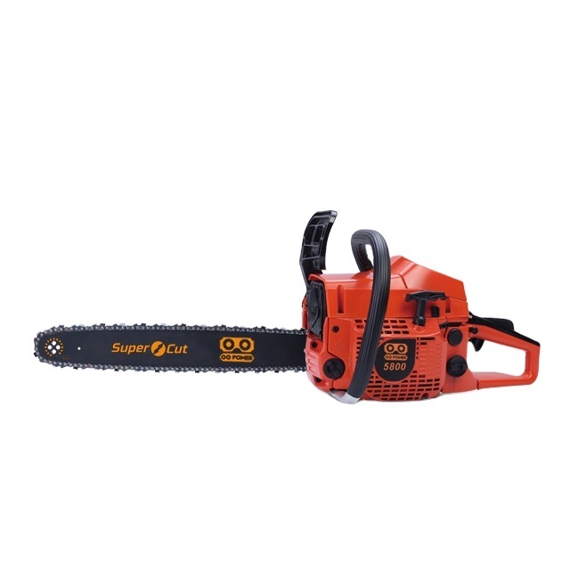 O O Power Chainsaw 58cc Gasoline 5800 Chain saw For Garden Cutting