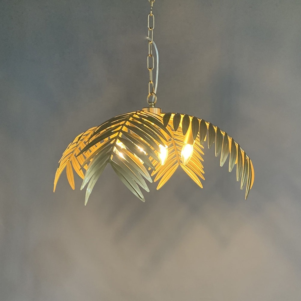 Luxury Metal Leaf Chandelier Ceiling Light for Living room Dining Room Hanging Lamps Gold Plant Leaf Chandeliers Pendant Lights