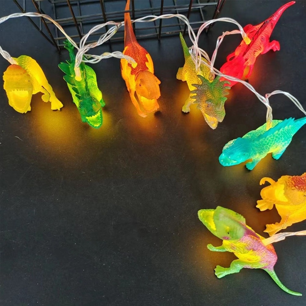 Jurassic Age LED Animal String for Kids Room Holiday Party Christmas Decor Light String USB or AA Battery Dinosaurs String Light