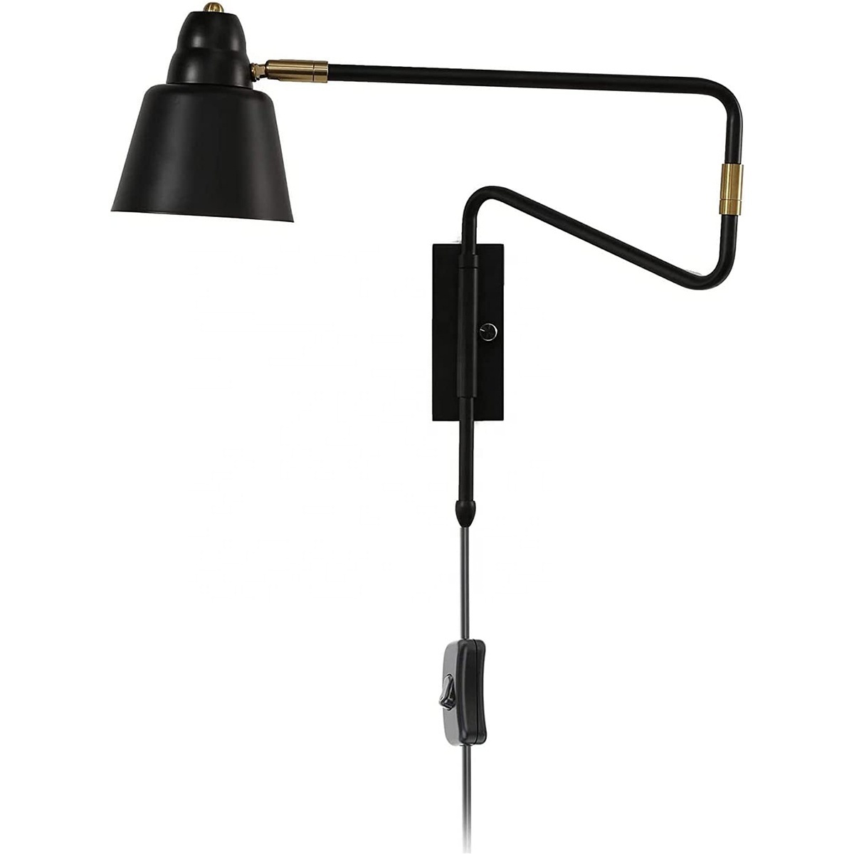 Industrial Wall Lamp Swing Arm Rotatable Bedside lamp Wall lighting Retractable Foldable Metal Long arm Wall Lights for Bedroom