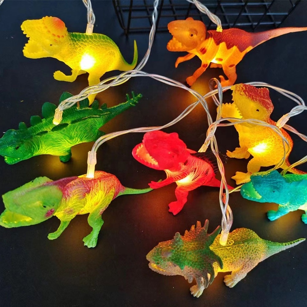 Jurassic Age LED Animal String for Kids Room Holiday Party Christmas Decor Light String USB or AA Battery Dinosaurs String Light