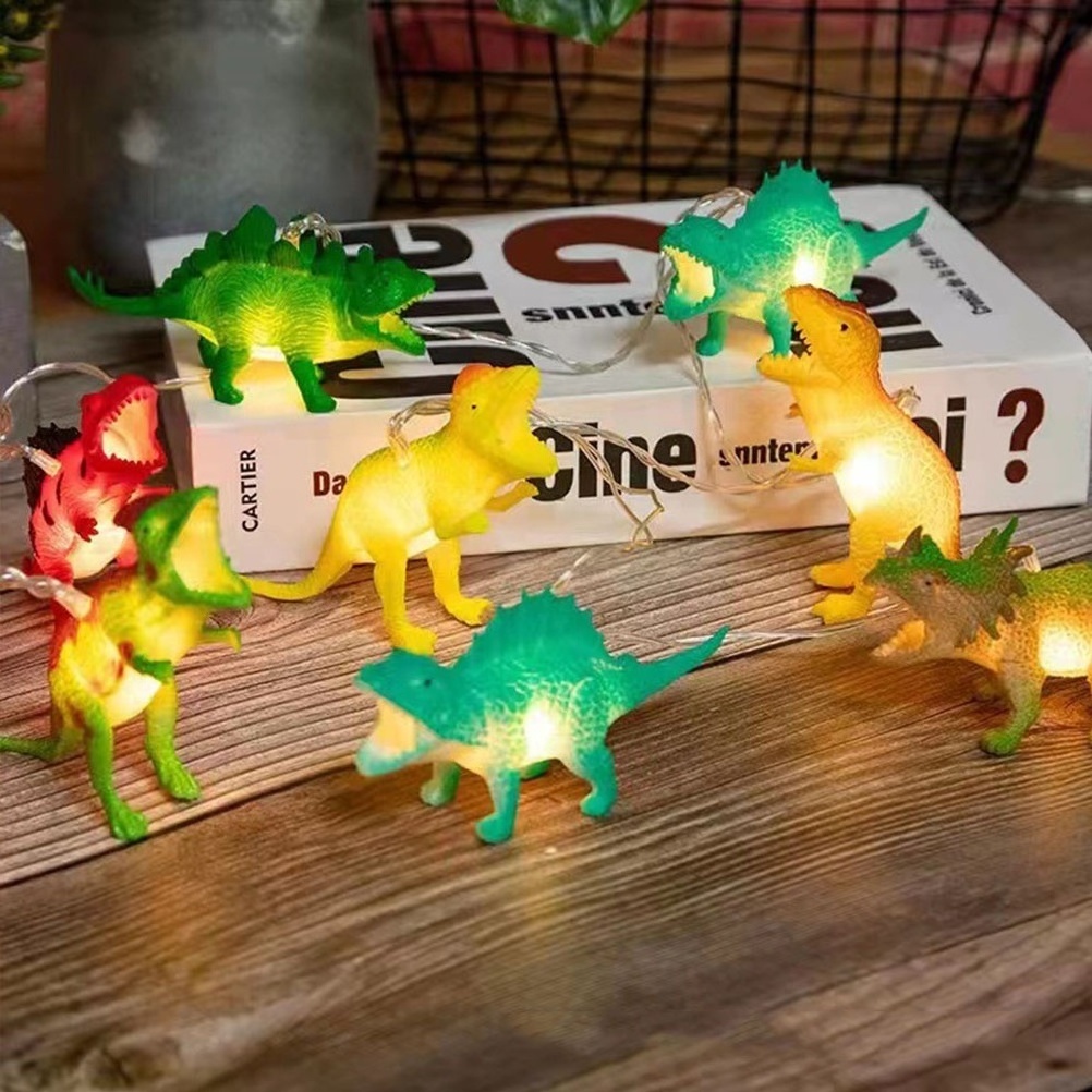 Jurassic Age LED Animal String for Kids Room Holiday Party Christmas Decor Light String USB or AA Battery Dinosaurs String Light