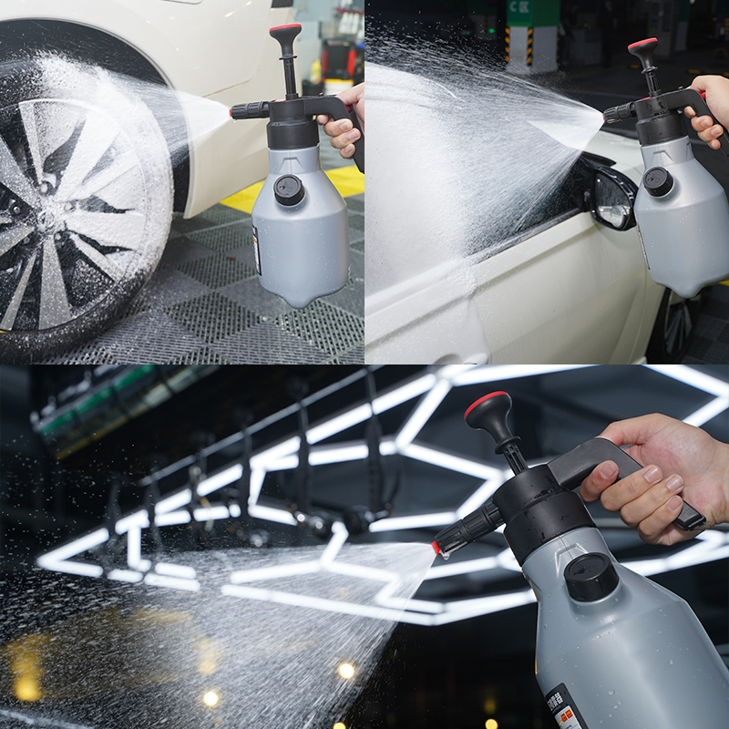 Hand pressure portable snow foam sprayer car wash pump 2L foaming nozzle trigger sprayer  pulverisateur