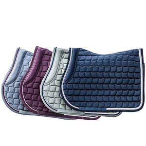 Wholesale Equestrian Sports Wear Resistant And Breathable Satin Fabric Dressage Horse Saddle Pad