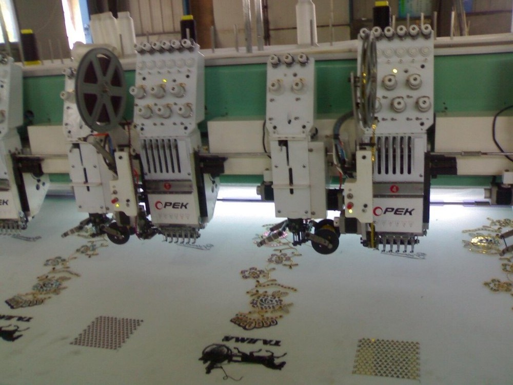 6 head embroidery machine