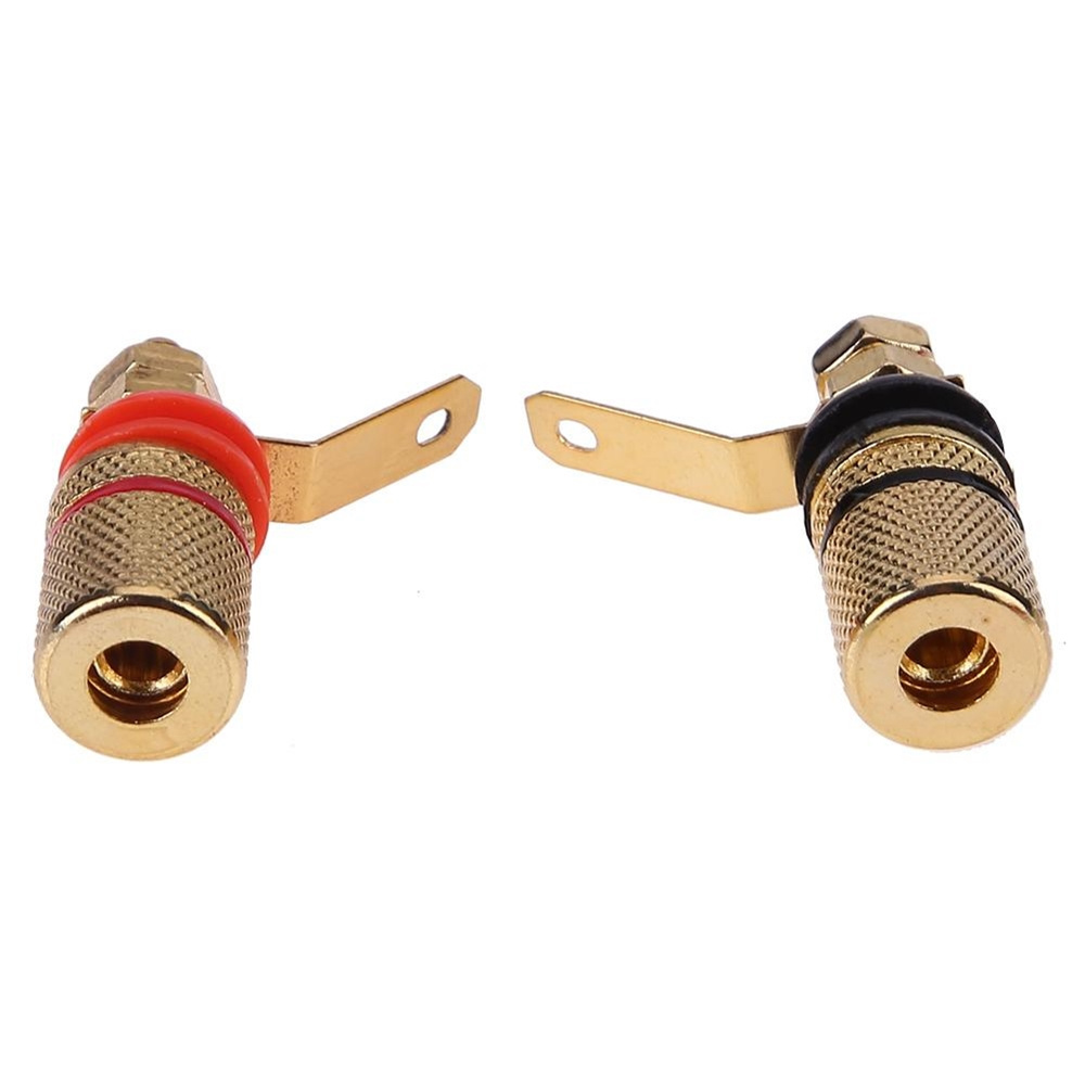 Gold Plated Amplifier Speaker Binding Post 4mm Banana Plug Speaker Terminal Binding Post for Connector