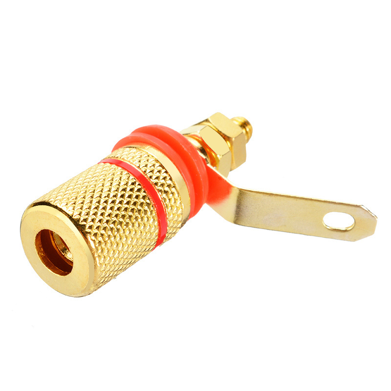 Gold Plated Amplifier Speaker Binding Post 4mm Banana Plug Speaker Terminal Binding Post for Connector