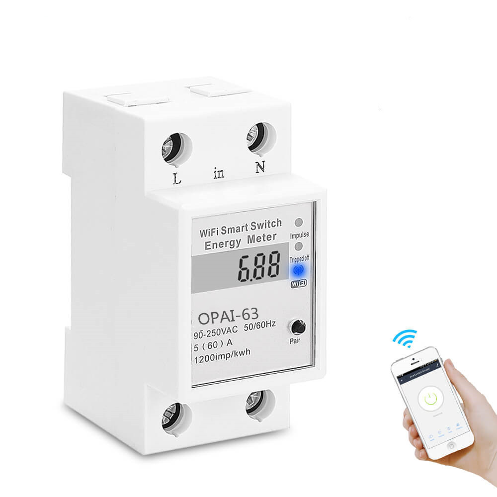 Open Electric Tuya WIFI remote control Smart Switch with energy monitoring for Smart home Tuya energy meter