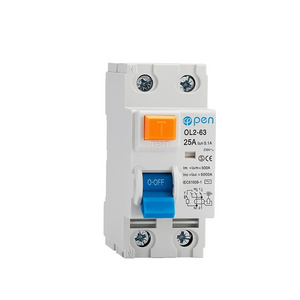 2P 4P 300mA Type AC RCCB RCD ELCB Electromagnetic Residual Current Circuit Breaker  with CB CE SEMKO Certificate