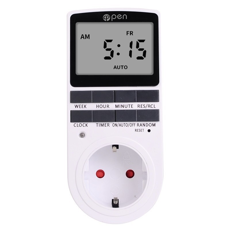 Uk Plug Digital Timer Plug Socket Electrical Programmable Plug In Timer Switch For Light B And More With Large Lcd Display