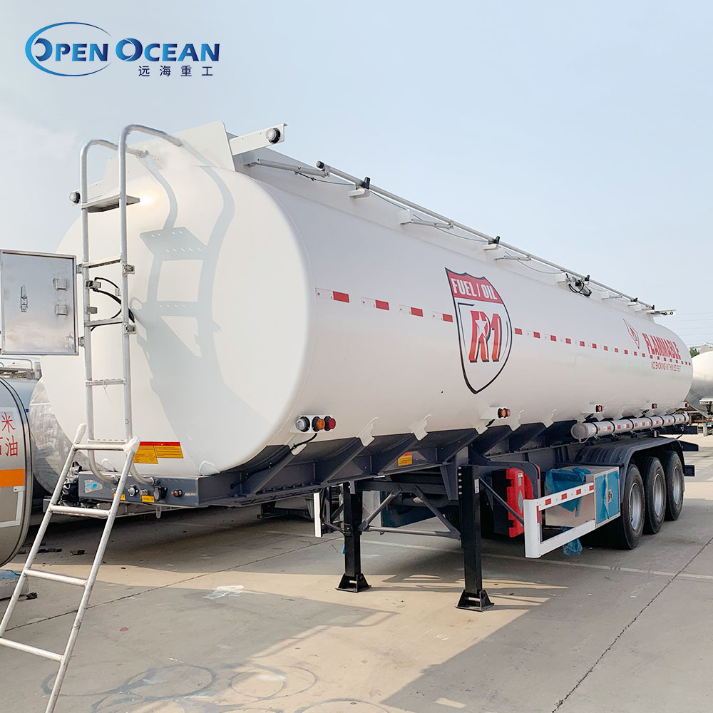 3 Axle 45000/50000L Fuel Oil Petrol Tanker Semi Truck Tractor Trailers for Sale