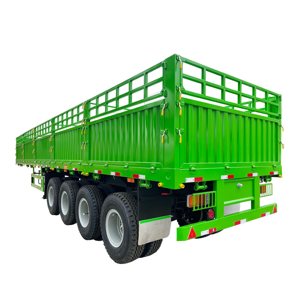 Cargo Van Fence Semi Trailer Use for Timer Livestock Animal Sugar Cane Transportation Heavy Truck Trailer