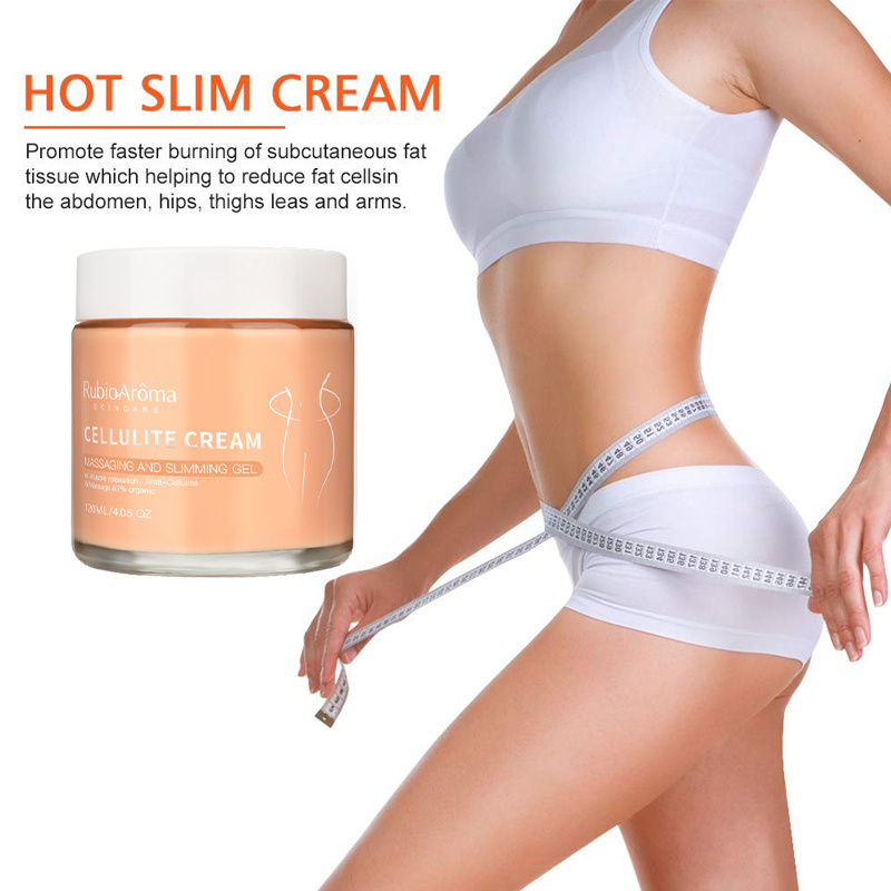 RubioAroma 100% Natural Hot Gel Fat Burning Slimming Firming Cream for Face Body Waist Effective Body Slimming Cream