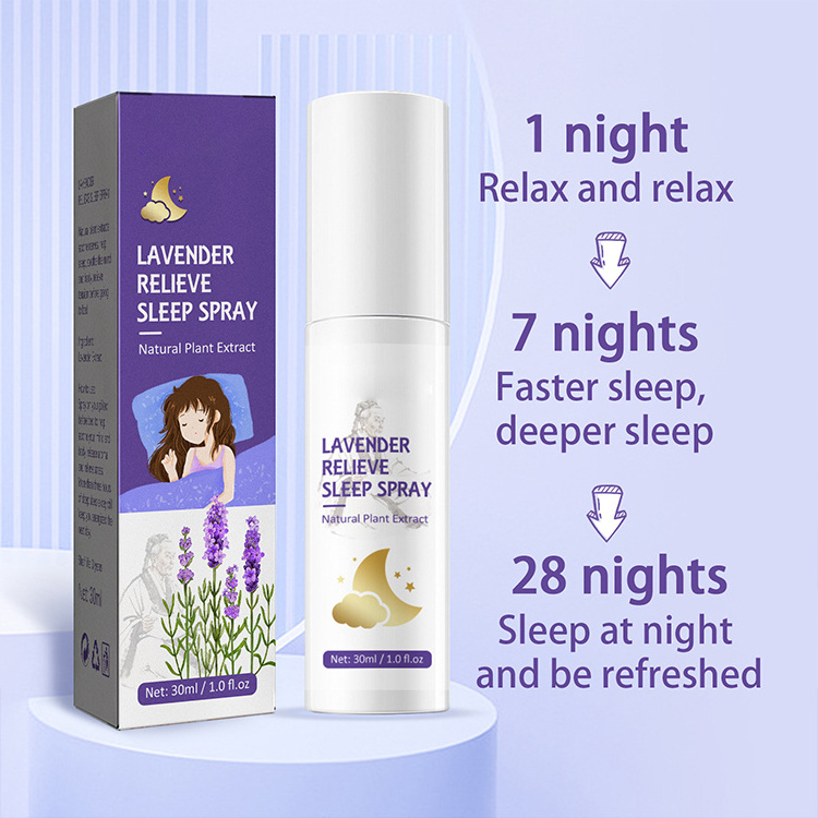 Huati Sifuli RubioAroma Customized Natural Lavender Relieve Insomnia Deep Sleep Spray/Good Sleep Aid Lavender Pillow Spray