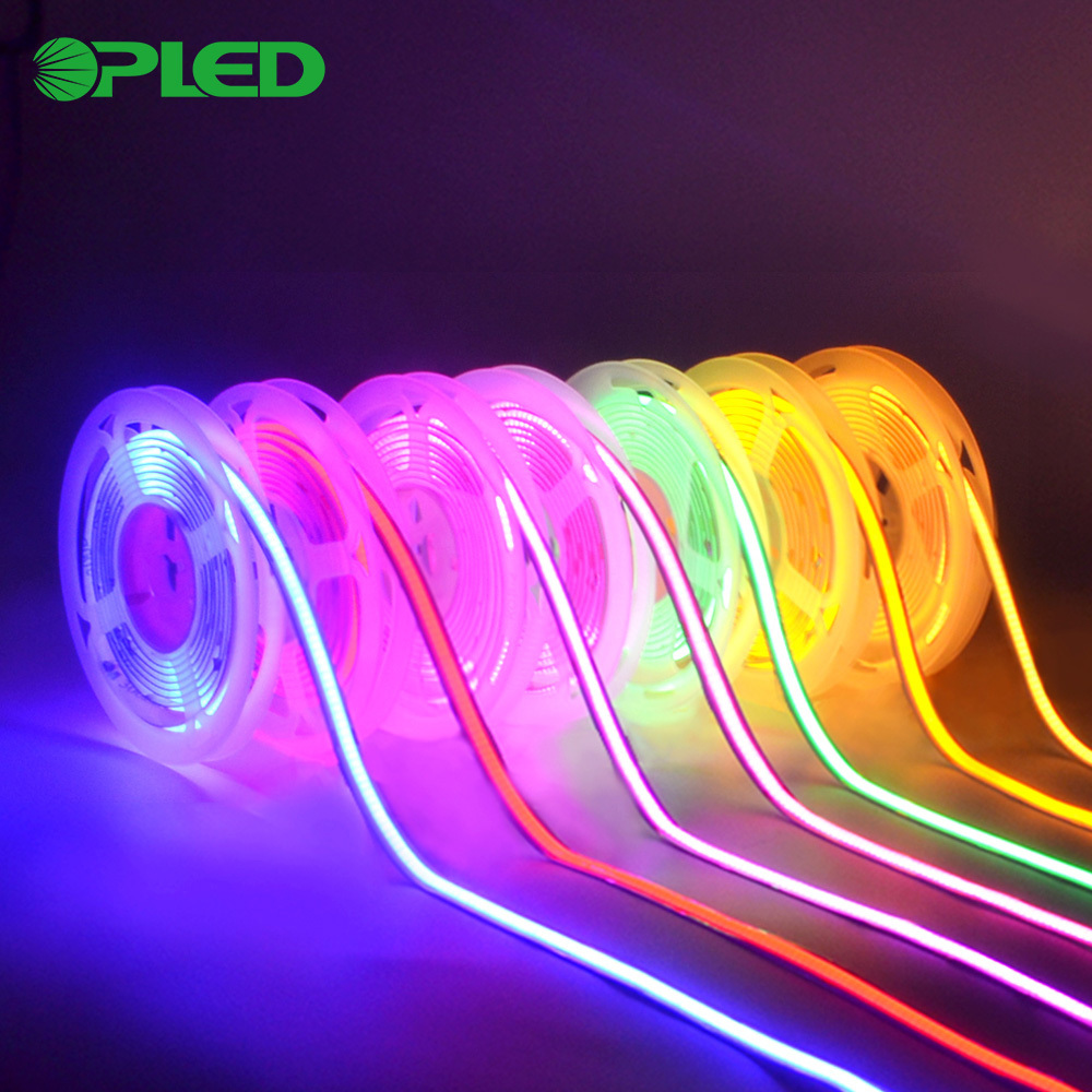 Warm White Super Bright CCT Flexible Suppliers 240 Led Smart Rgb 12v 24v Rgbic Outdoor Waterproof Cob Led Strip Light