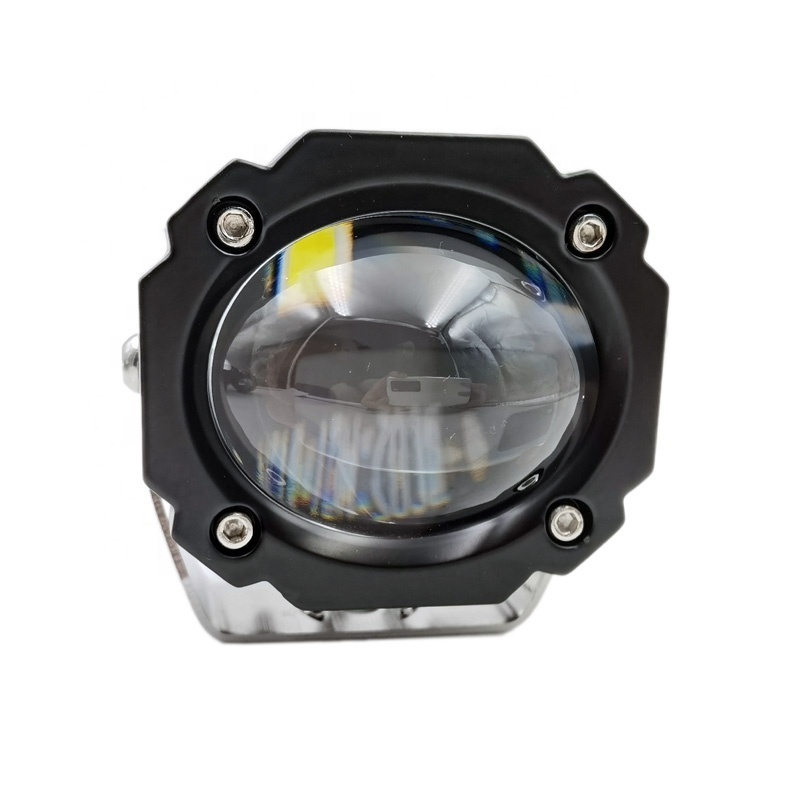 Super bright 12v 24v auto fog light white amber strobe led fog light for motorcycle truck lighting system