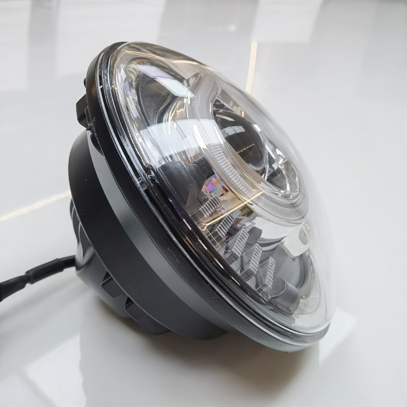 Round 4X4  High/ low beam 7inchRGB  led headlight with Daytime running light