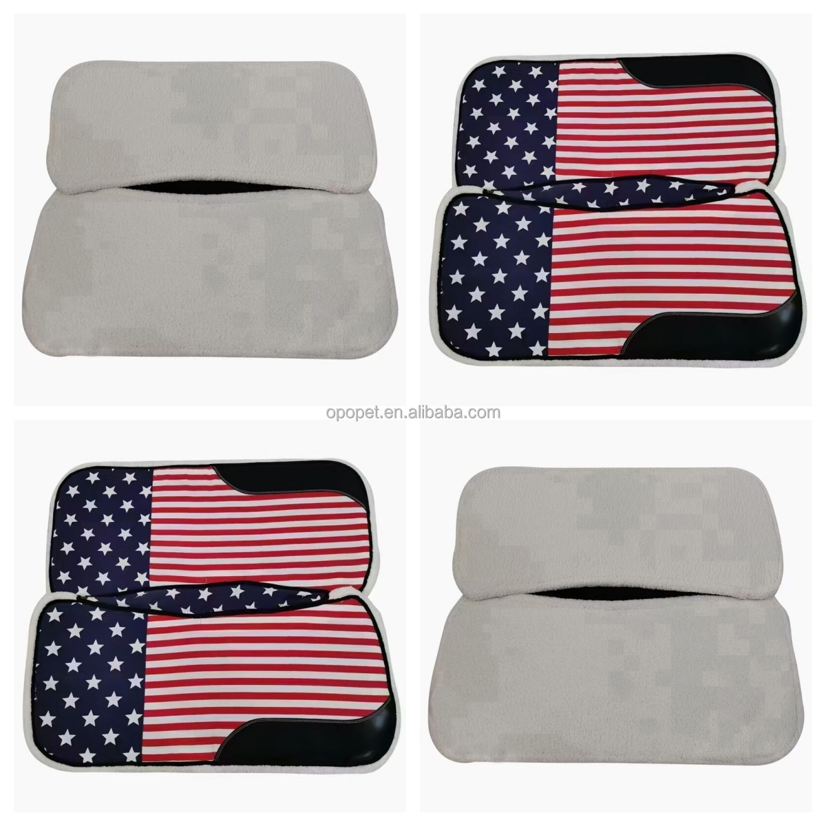 Horshi high quality western saddle pad for sale equestrian products horse saddle pad American flag saddle pad