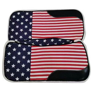 Horshi high quality western saddle pad for sale equestrian products horse saddle pad American flag saddle pad