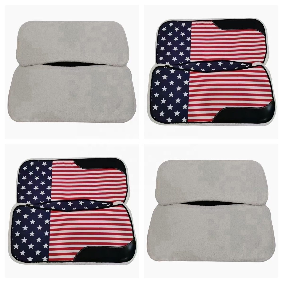 Horshi high quality western saddle pad for sale equestrian products horse saddle pad American flag saddle pad