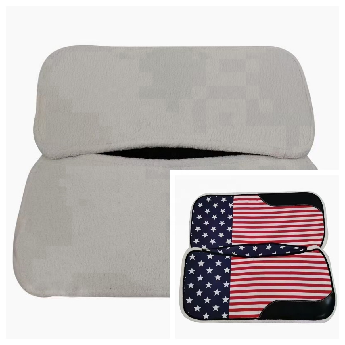 Horshi high quality western saddle pad for sale equestrian products horse saddle pad American flag saddle pad