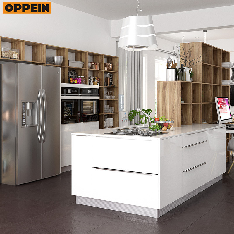 OPPEIN indian Price E1 Standard american style home kitchen furniture