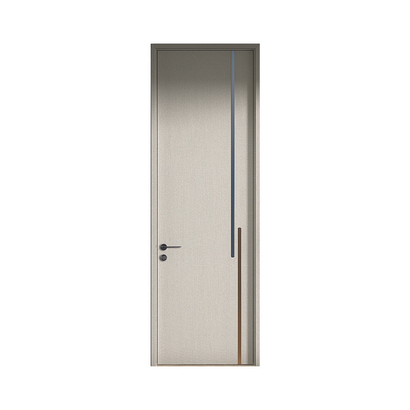 OPPEIN Modern Popular Single Swing Door Mdf Wooden Interior Room Doors With Frames