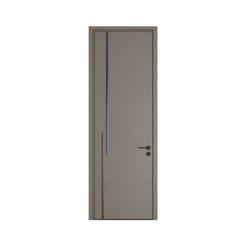 OPPEIN Modern Popular Single Swing Door Mdf Wooden Interior Room Doors With Frames