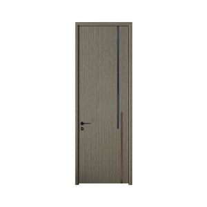 OPPEIN Modern Popular Single Swing Door Mdf Wooden Interior Room Doors With Frames