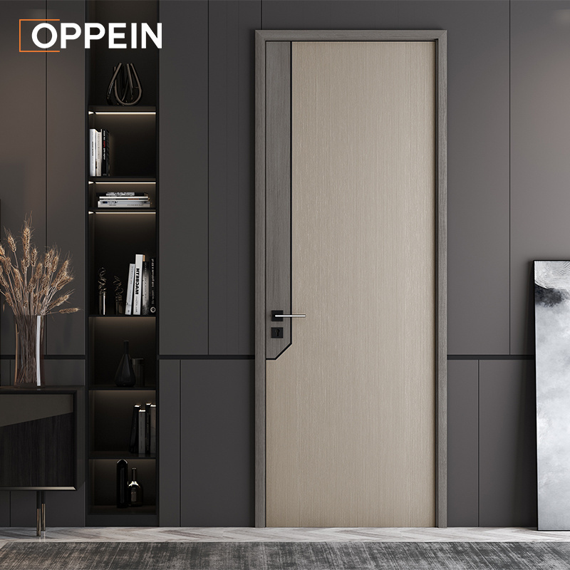 OPPEIN High Quality Hinges In Nigeria PVC Wooden Office Door Indoor Interior Natural Engineered Wood Doors