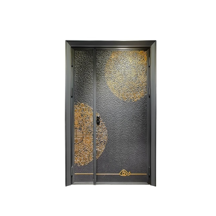 OPPEIN Luxury Steel Security Door Antithieft Gate Iron Armored Entrance Door Interior Door