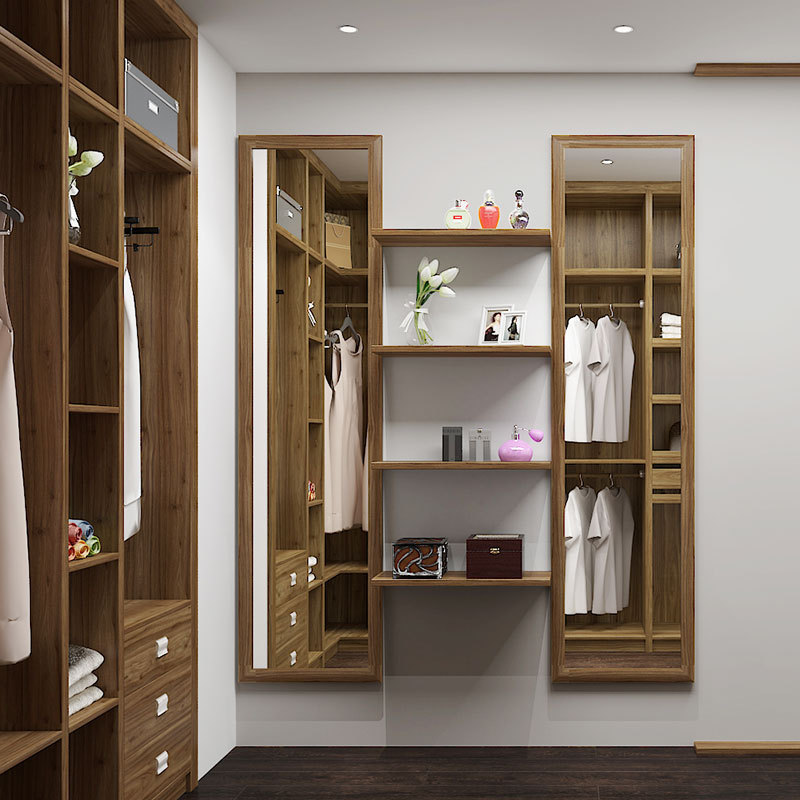 OPPEIN Bedroom Modern Closet Cheap With Lock And Key Bedroom Household Wooden Walk In Closet Wooden Designs Wardrobe