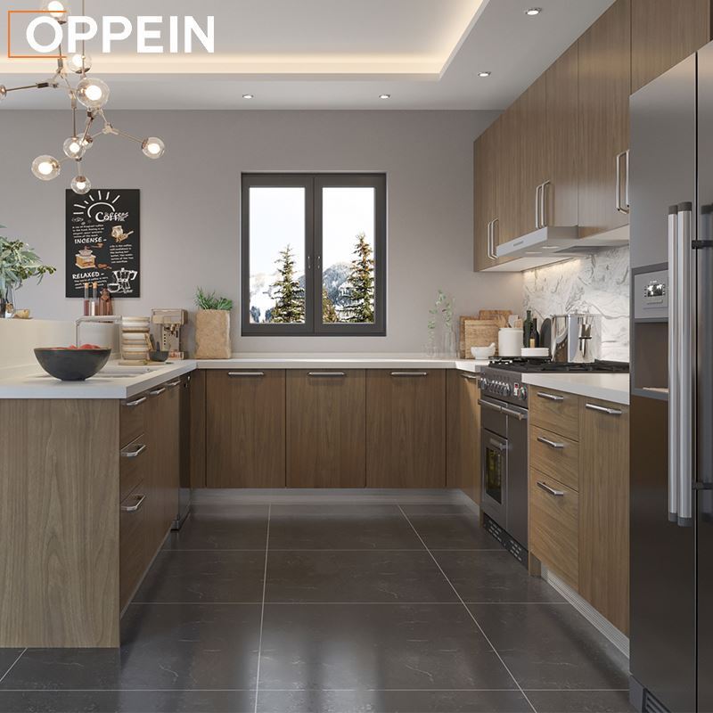 OPPEIN Guangdong Modern Melamine Finish Design Flat Pack Solid Wood ...