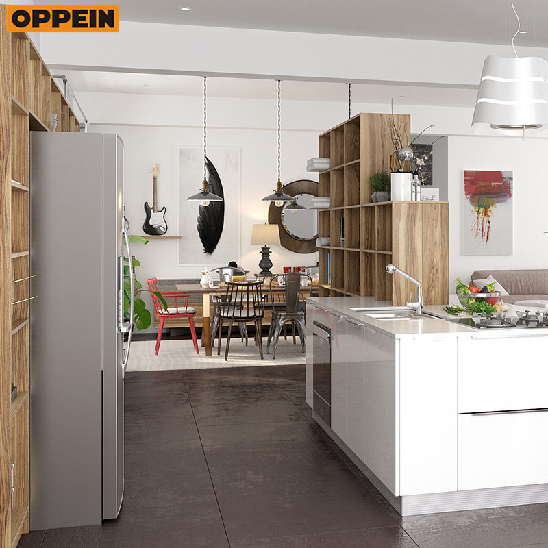 OPPEIN indian Price E1 Standard american style home kitchen furniture