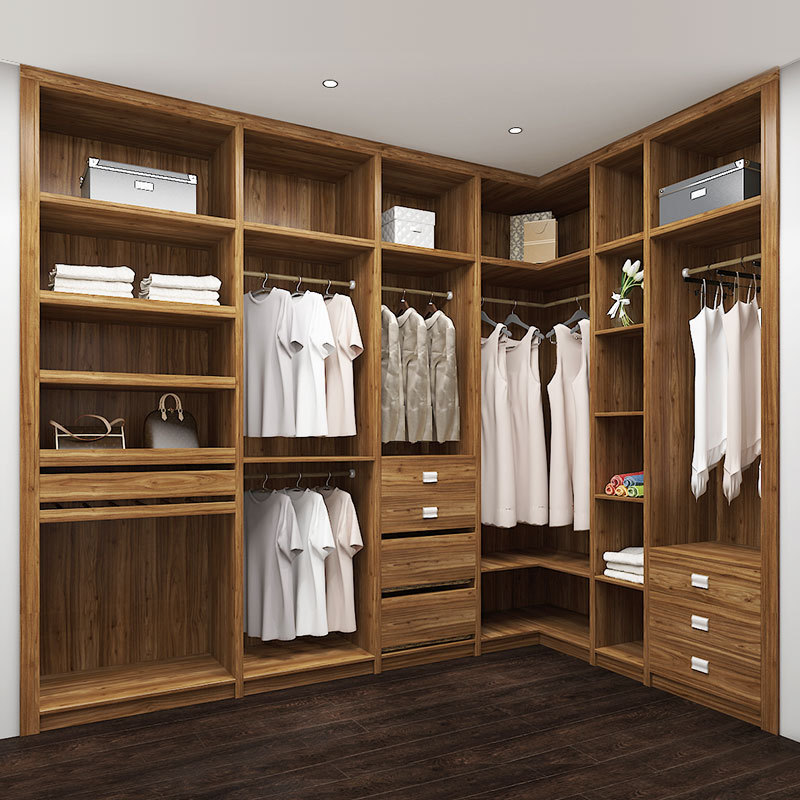 OPPEIN Bedroom Modern Closet Cheap With Lock And Key Bedroom Household Wooden Walk In Closet Wooden Designs Wardrobe