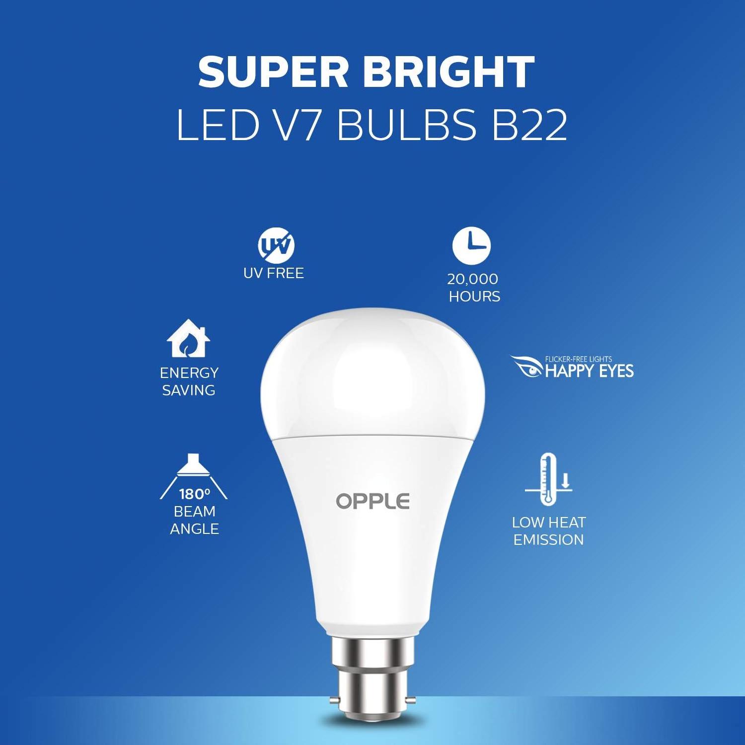 OPPLE B22 E26 E27 LED Bulb 110V~220V 3000K 6500K Light Energy Saving Bulbs Lamps Dimmable Change Color LED LIGHT Bulb