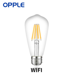 OPPLE WIfi Smart Bulb E26 5.3W LED 120V Bulbs Google Tuya Siri Alexa Vintage Glass Edison Bulb Filament Antique Dimmable