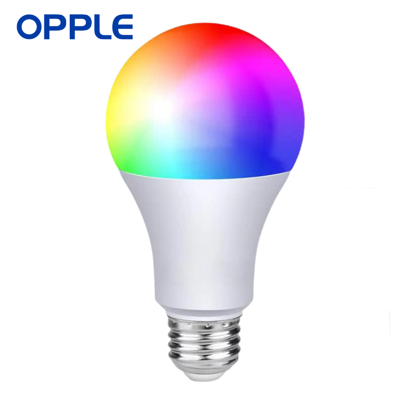 OPPLE RGB Bulb 120V-240V E26 17W Home LED Lamp 1600Lm Bluetooth Voice Control Dimmable Alexa Google Siri RGB Led Smart Blub