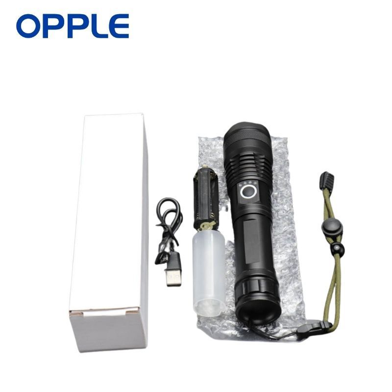 OPPLE Emergency New Arrivals 1600 Lumen Flashlight E51c USB Lamps Led Lights For Man Rechargeable Outdoor Flash Light