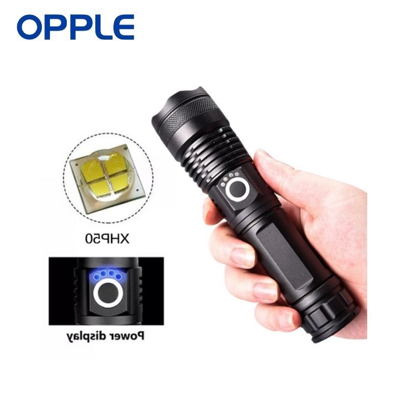 OPPLE Emergency New Arrivals 1600 Lumen Flashlight E51c USB Lamps Led Lights For Man Rechargeable Outdoor Flash Light