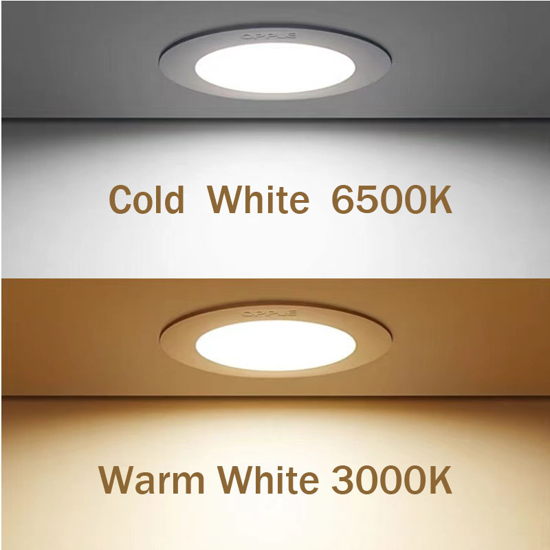 OPPLE 2700k 3000k 3500k 4000k 5000k 4 6 Inch Led Recessed Dimmable Office Adjustable Downlight Pot Lights Panel Ceiling Light