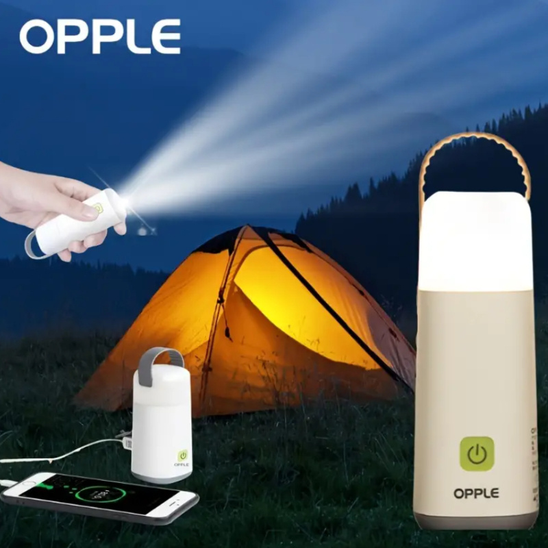 OPPLE Camping Night Lamp USB Rechargeable Bulb Led Night Lamp Power Bank Tent Portable Flashlight Small Camping Light